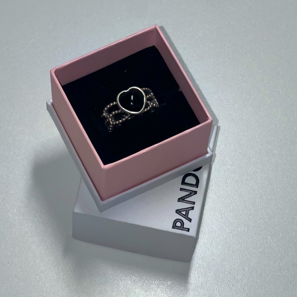 Pandora Mi Amor Black Onyx Heart🖤